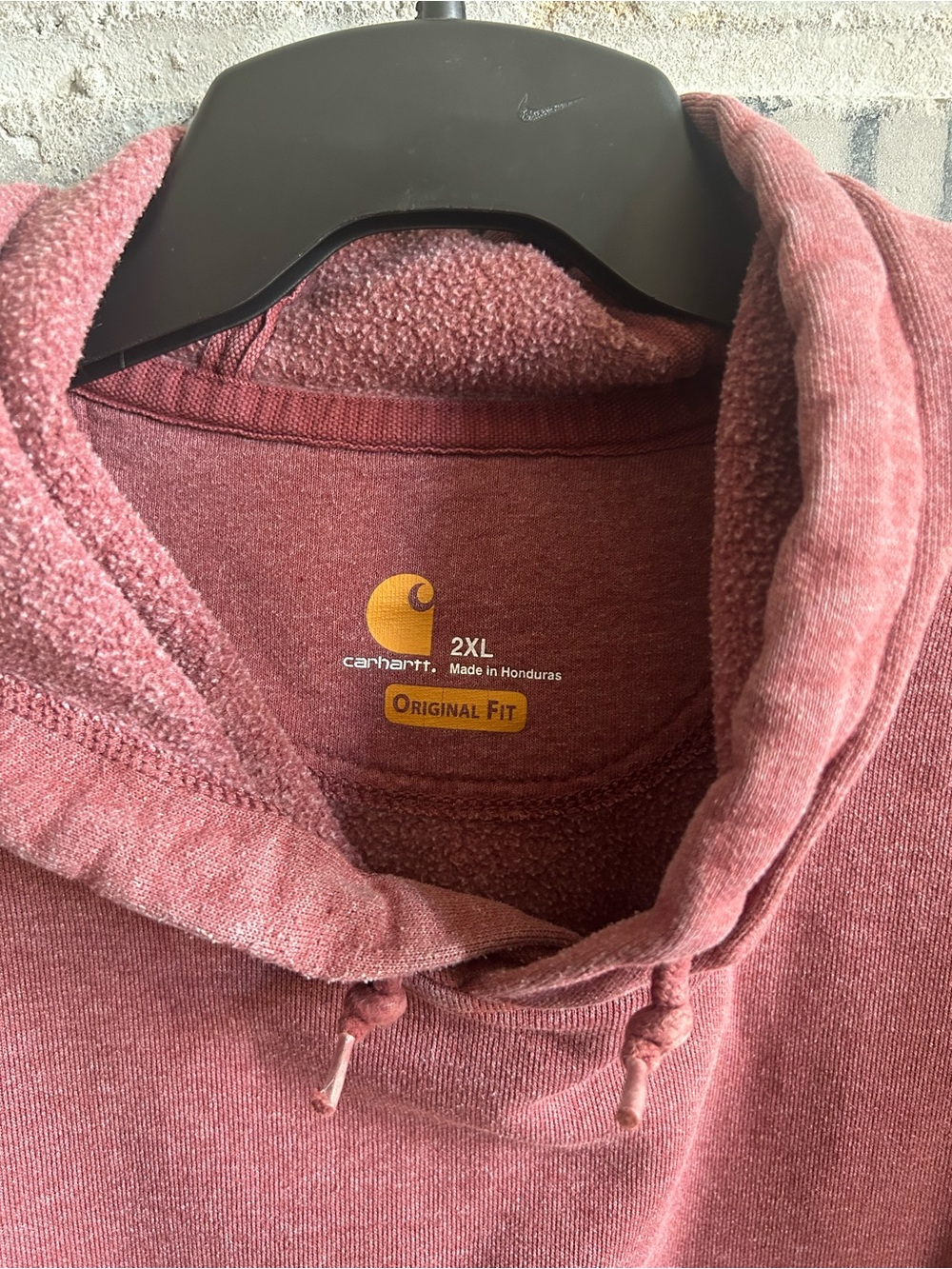 Carhartt Men’s 2XL Original Fit Dusty Rose Hoodie Sweater